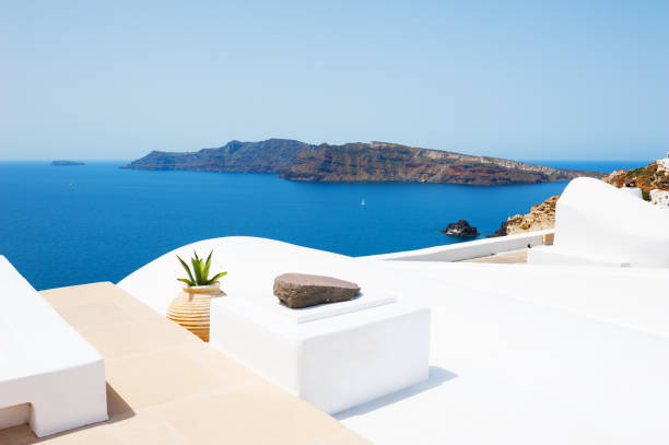 istock White architecture on Santorini island, Greece. 669315898