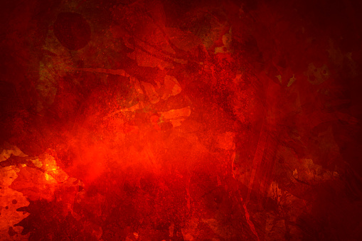 fondo rojo sangriento Grunge o textura con salpicaduras photo