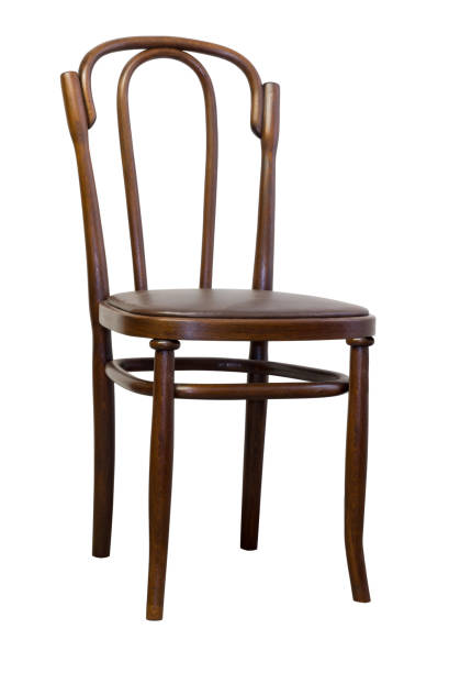 istock Brown bentwood chair, isolated on white background 669338660