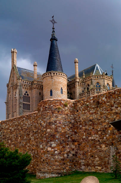 The gothic cathedral of Leon in Castilla y Leon, Spain