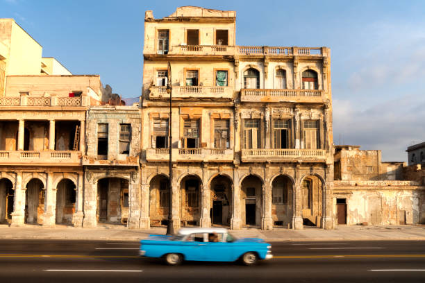 istock American Classic Car on Malecon, Havana 669353150