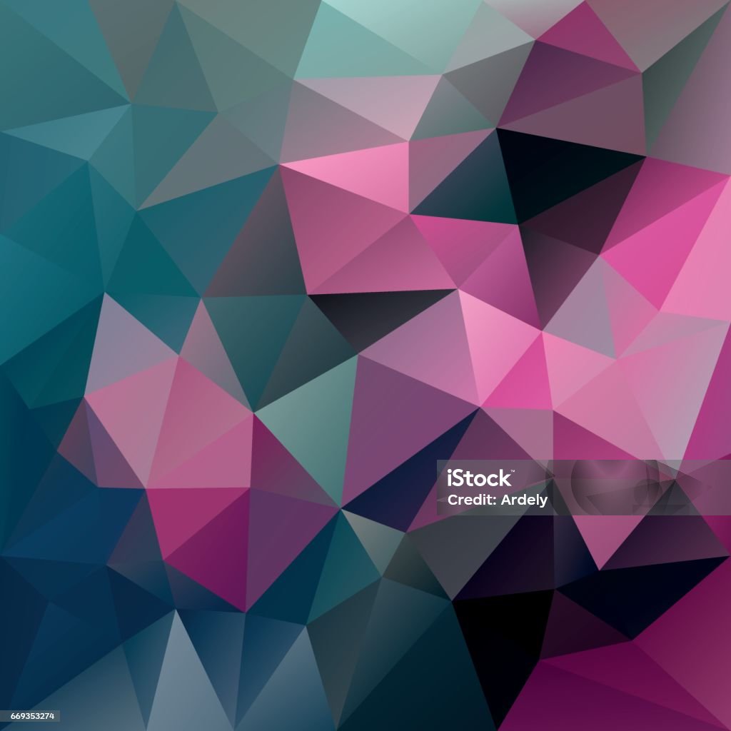 Vector Trừu Tượng Hình Đa Giác Bất Thường Với Hoa Văn Tam Giác Màu ...