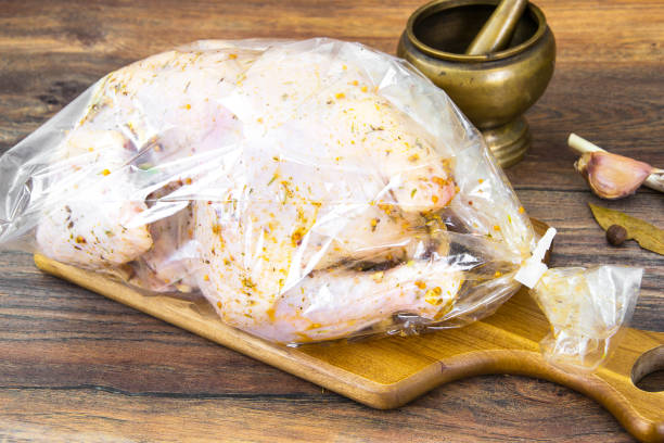 istock Chicken in mustard-garlic sauce for baking in the oven 669363530