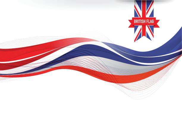 tło flagi zjednoczonego królestwa - british flag flag british culture england stock illustrations