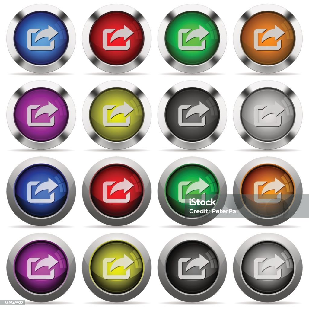 Export Glossy Button Set Stock Illustration - Download Image Now ...