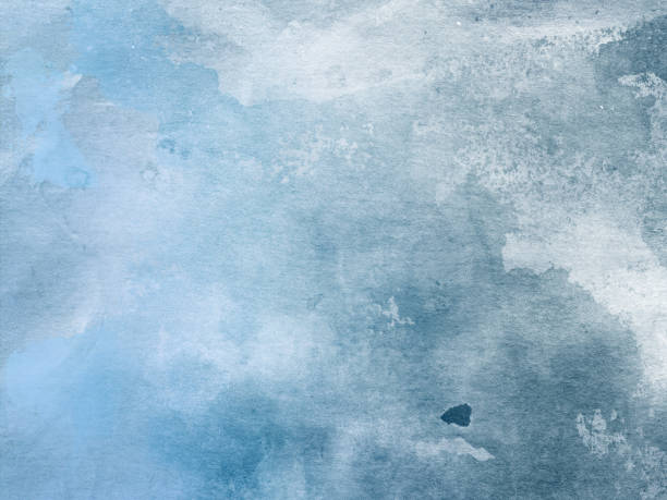 istock Beautiful soft Blue Watercolor Background 669370142