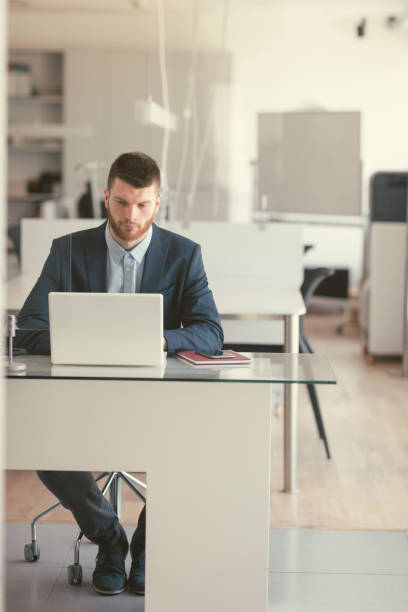 istock Businessman working in the office 669370658