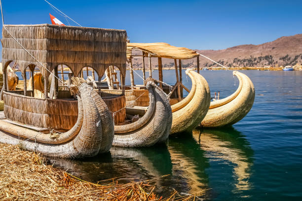 istock Boats on Titicaca Lake 669379804