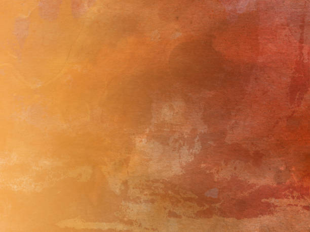 istock Beautiful soft orange Watercolor Background 669381376