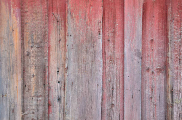 istock Background, wooden old painted boards, nail 669390308
