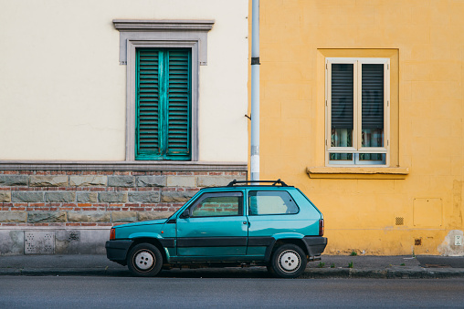 An old car in an italian street