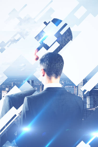 istock businessman on city background 669394352