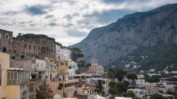 istock Panoramic view of Capri Island in Italy 669399962