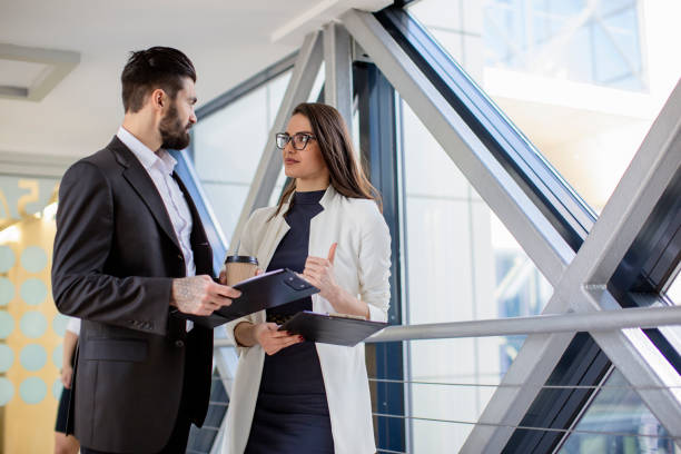 istock Young business people discusing abou their business strategy 669402920