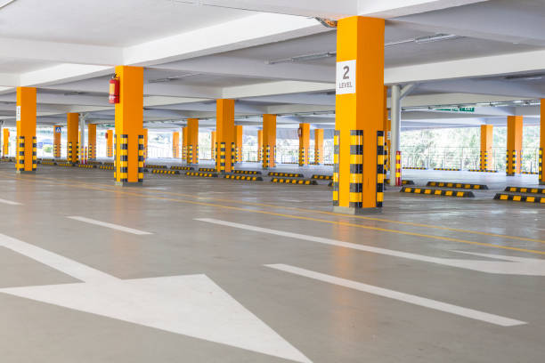 주차장 지하 - building feature parking garage stationary built structure 뉴스 사진 이미지