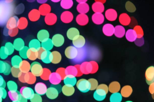 istock Abstract Bokeh Christmas circles of light 669418768
