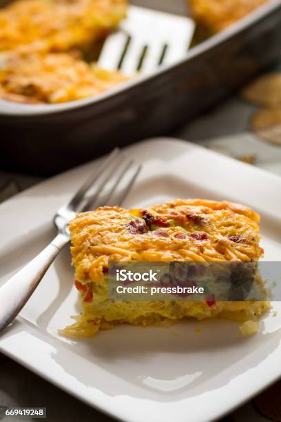 Breakfast Casserole Stock Photo - Download Image Now - Breakfast, Casserole, Bacon