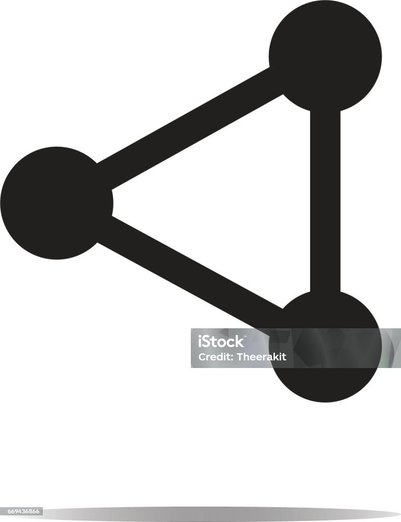 Network Connection Structure On White Background Network Connection ...