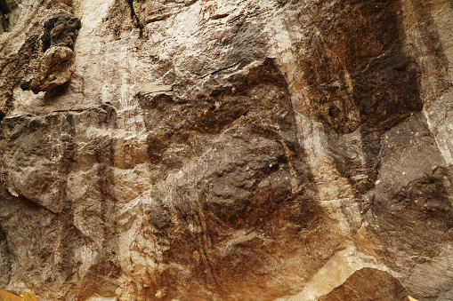 Empty Side Rocks Empty Natural Rock Wall Texture Stock Photo - Download Image Now ...