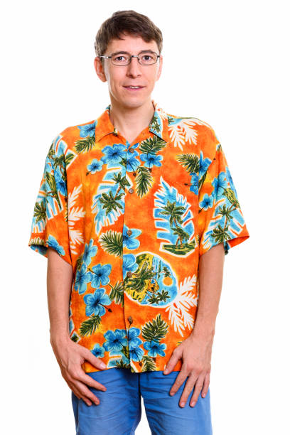 istock Studio shot of tourist man standing while wearing eyeglasses 669438378
