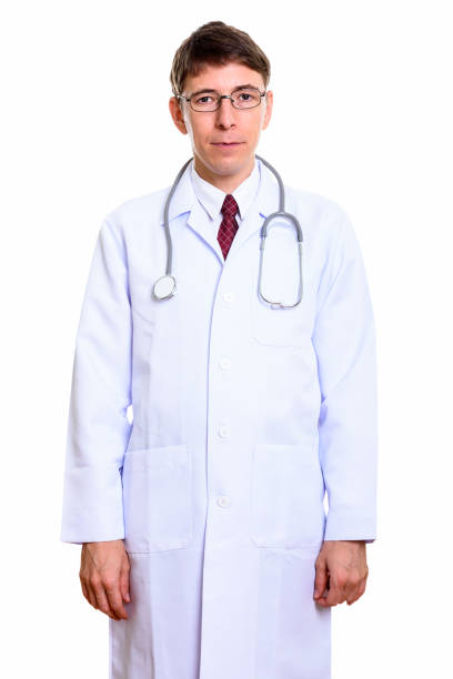istock Studio shot of man doctor standing against white background 669443924