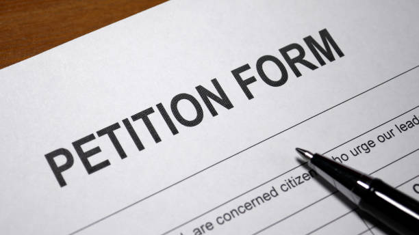 Petition Form stock photo