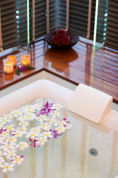 istock hot tub bathtub in spa room 669462184