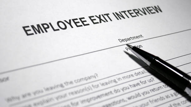 Employee Exit Interview stock photo