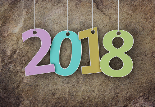 New Year 2018 - 3D Rendered Image