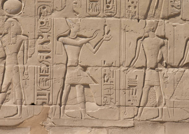 istock old egypt hieroglyphs carved on the stone 669472758