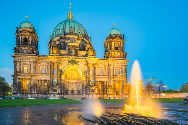 istock Berlin Cathedral in Berlin, Germany at night 669477746