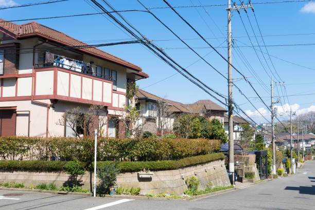 Scenery of residential area in Japan 3 Scenery of Residential Areas in Japan 街 stock pictures, royalty-free photos & images