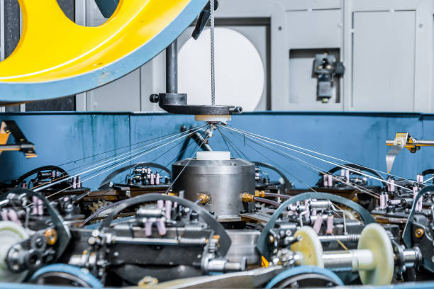 istock The mechanism of a braiding machine close-up 669484008