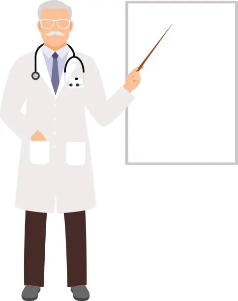 Vector illustration of Doctor presentation illustration