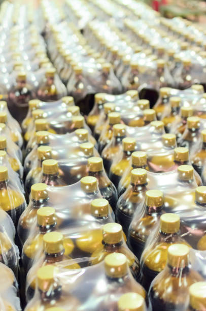 istock Packaging lot of plastic bottles at the brewery 669491574