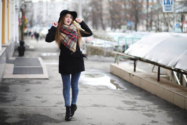 istock French woman for a walk in early spring 669495100