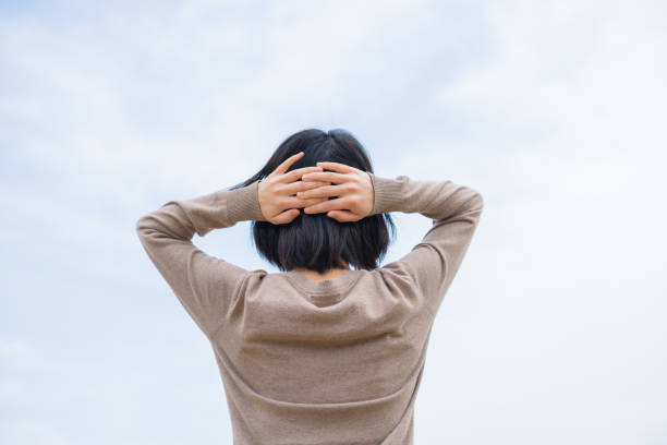 istock Woman and blue sky 669498174