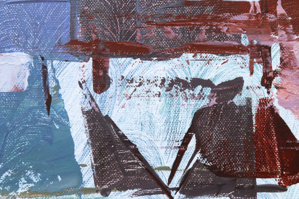 istock Texture painting. Abstract art background. Acrylic on canvas. Rough brushstrokes of paint. 669498274