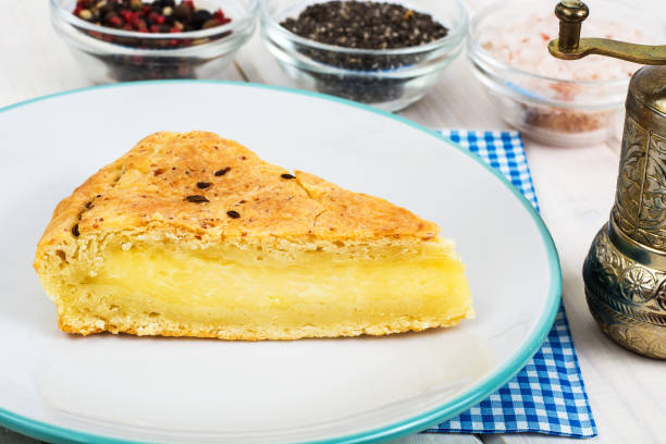istock Piece of snack cake with cheese and cumin 669498434