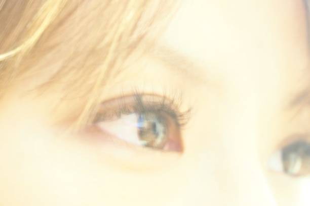 Close-up of a woman's eyes in Japan