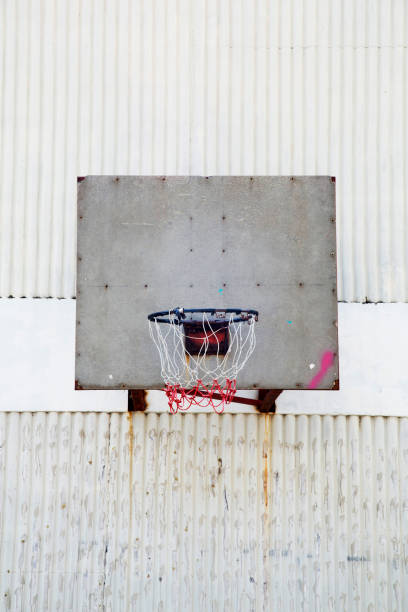 istock Basketball hoop on wall 669502508