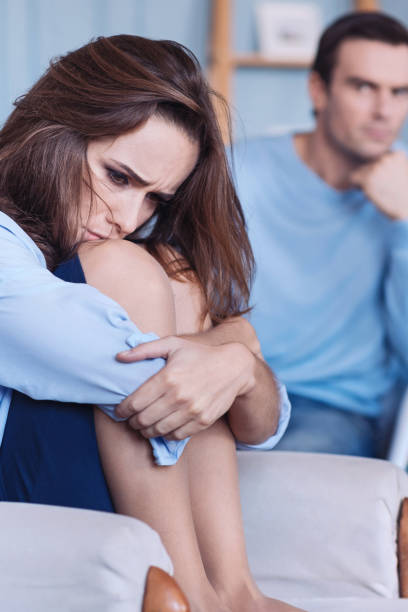 istock Sad cheerless woman having problems with her boyfriend 669509184