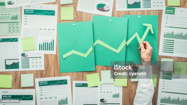 Financial Success And Green Business Stock Photo - Download Image Now - Sustainable Resources, Green Color, Business