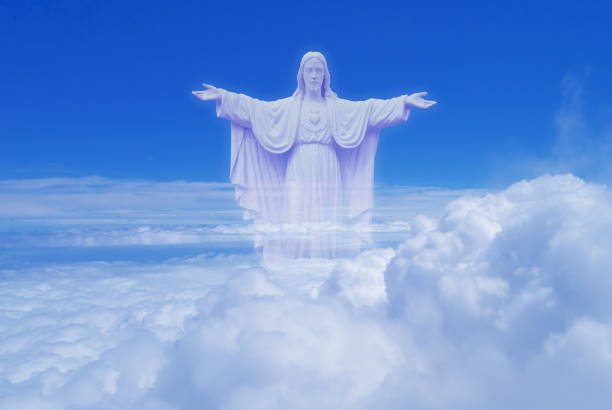 Statues of Sacred Heart of Jesus Concept of Religion