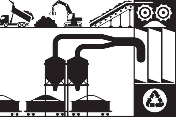 ilustrações de stock, clip art, desenhos animados e ícones de recycling and processing of scrap metal - scrap gold illustrations