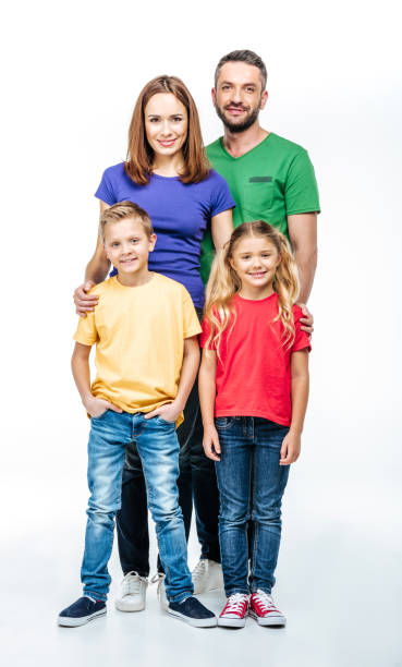 istock Happy family looking at camera 669533174