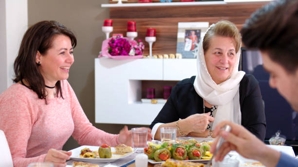 istock Family iftar meal in Ramadan 669533690
