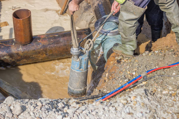 istock Submersible water pump drain trench 2 669535022