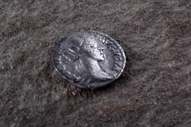 istock Ancient coin. Roman empire 669538354