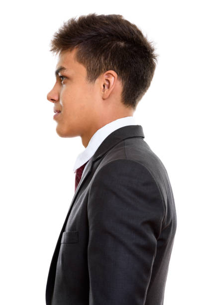 istock Profile view of young handsome businessman 669544958